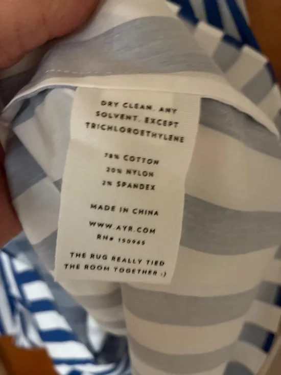 AYR Extra Extra Maria’s Blue Regatta Stripe Midi Dress - Picture 5 of 5